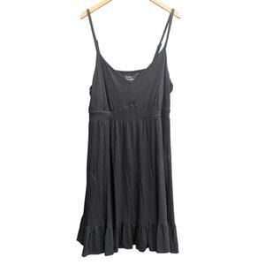 Black Knee Length Jersey Knit Summer Sundress Sleeveless Torrid Plus Size 1X